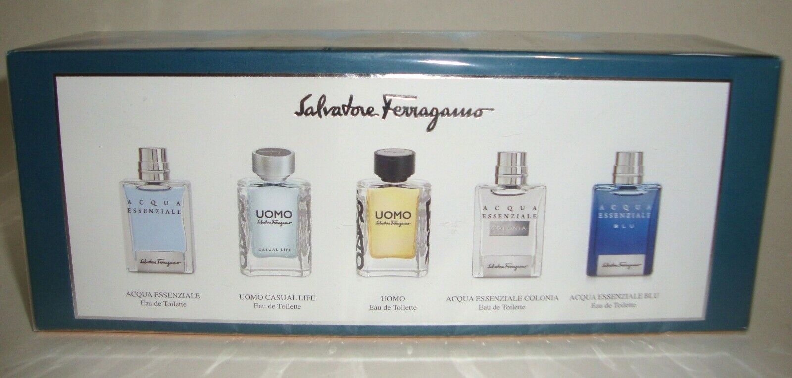 Men DXB Eau Toilette FERRAGAMO 5 SALVATORE – De 5ML X MASCULINE Perfumery MINI SET For