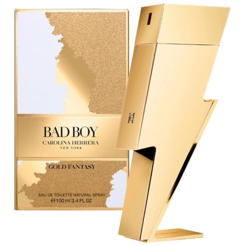 CAROLINA HERRERA BAD BOY GOLD FANTASY (M) EDT 100ML