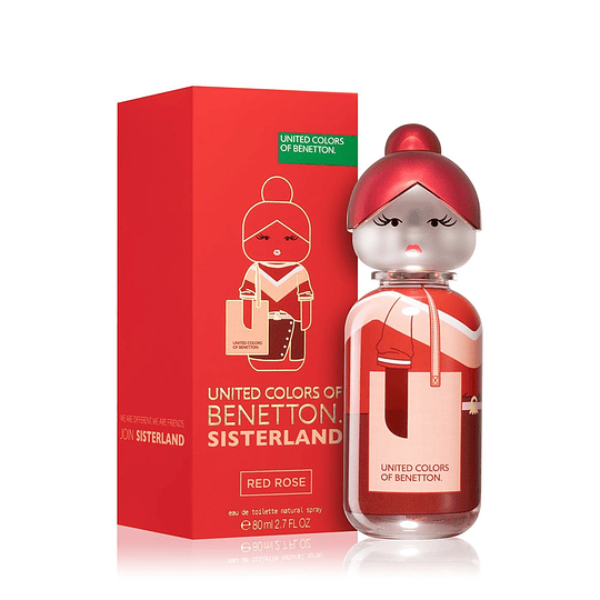 Benetton Sisterland Red Rose For Women Eau De Toilette 80Ml