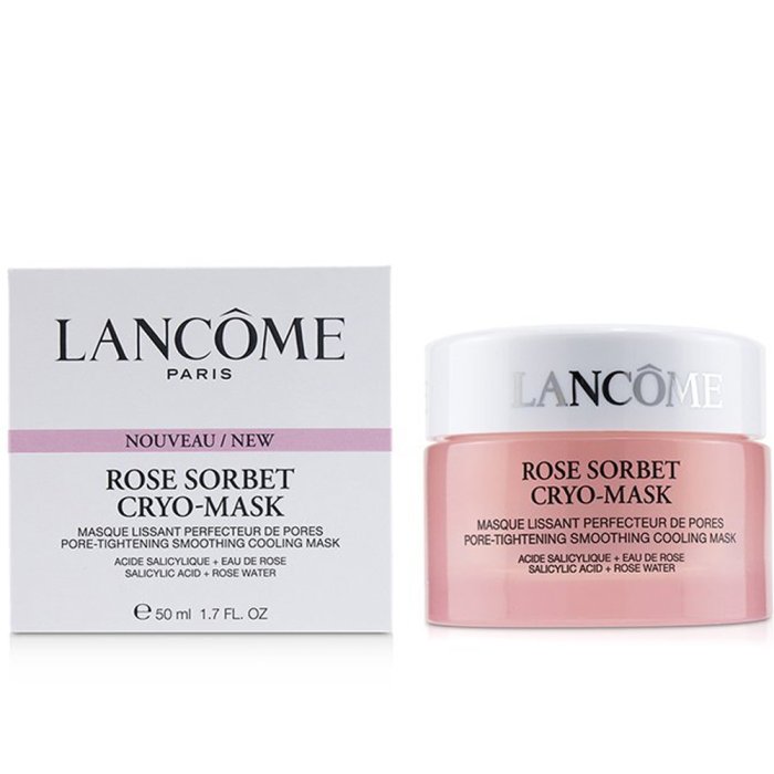 Lancome Rose Sorbet Cryo-Mask Pore Tightening Smoothing For Men And Women 50Ml Cooling Mask