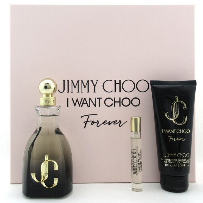 Jimmy Choo I Want Choo Forever For Women Set Eau De Parfum 100Ml + Eau De Parfum 7.5Ml + Bl 100Ml (New Pack)