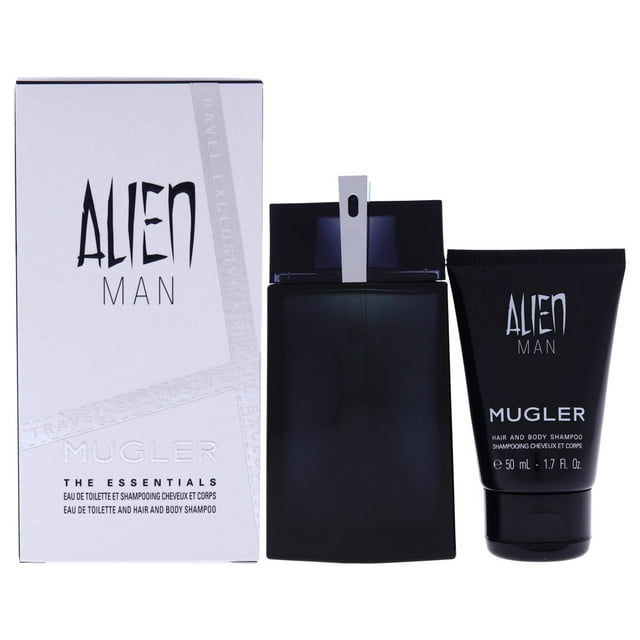 Mugler Alien Man For Men Eau De Toilette 100Ml Refillable + Body Shampoo 50Ml Travel Set