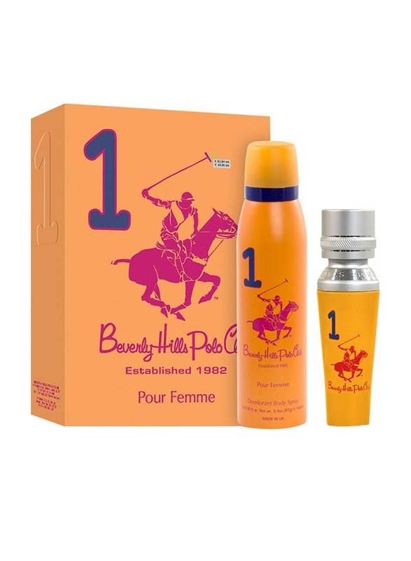 Beverly Hills Polo Club 1 Sport Pour Femme Gift Set 100ml EDP + 150ml Deo Spy