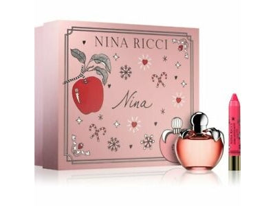 Nina Ricci Nina Les Belles De Nina W (EDT 80ml+Lipstick 2.5g) Set