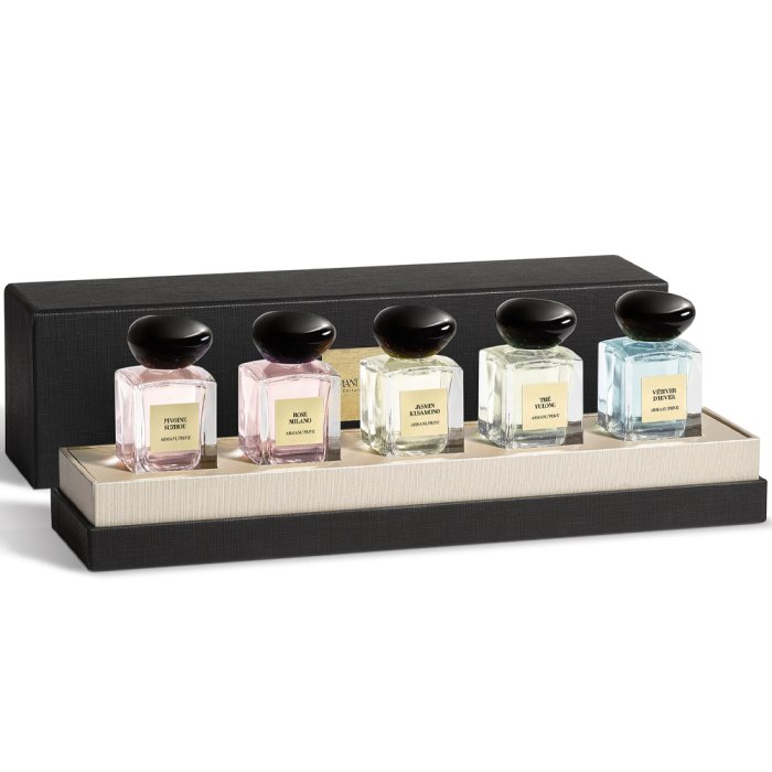 Giorgio Armani Prive For Men And Women Discovery Set 5X7.5Ml Pivoine Suzhou + Rose Milano + Jasmin Kusamono + The Yulong + Vetiver D'Hiver