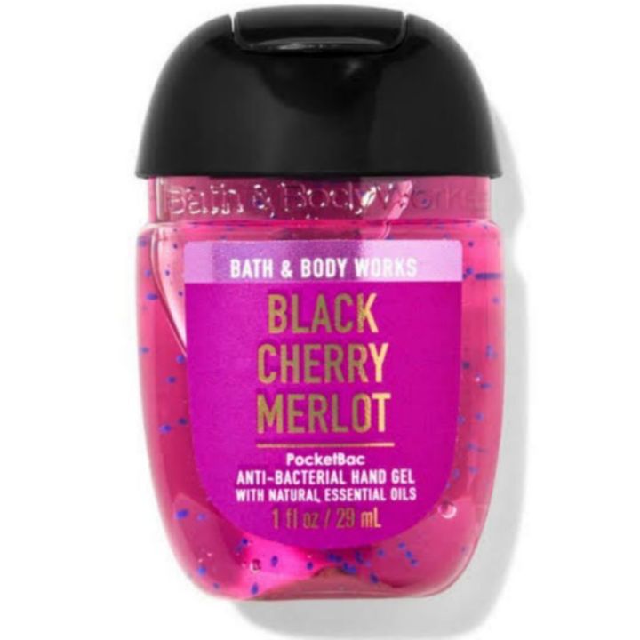 Bath & Body Works Black Cherry Merlot Cleansing For Women 29Ml Hand Gel