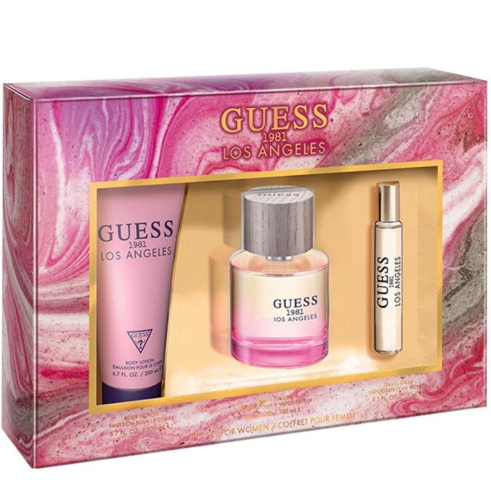 Guess 1981 Los Angeles For Women Set Eau De Toilette 100Ml+ Eau De Toilette 15Ml + Bl 200Ml (New Pack)