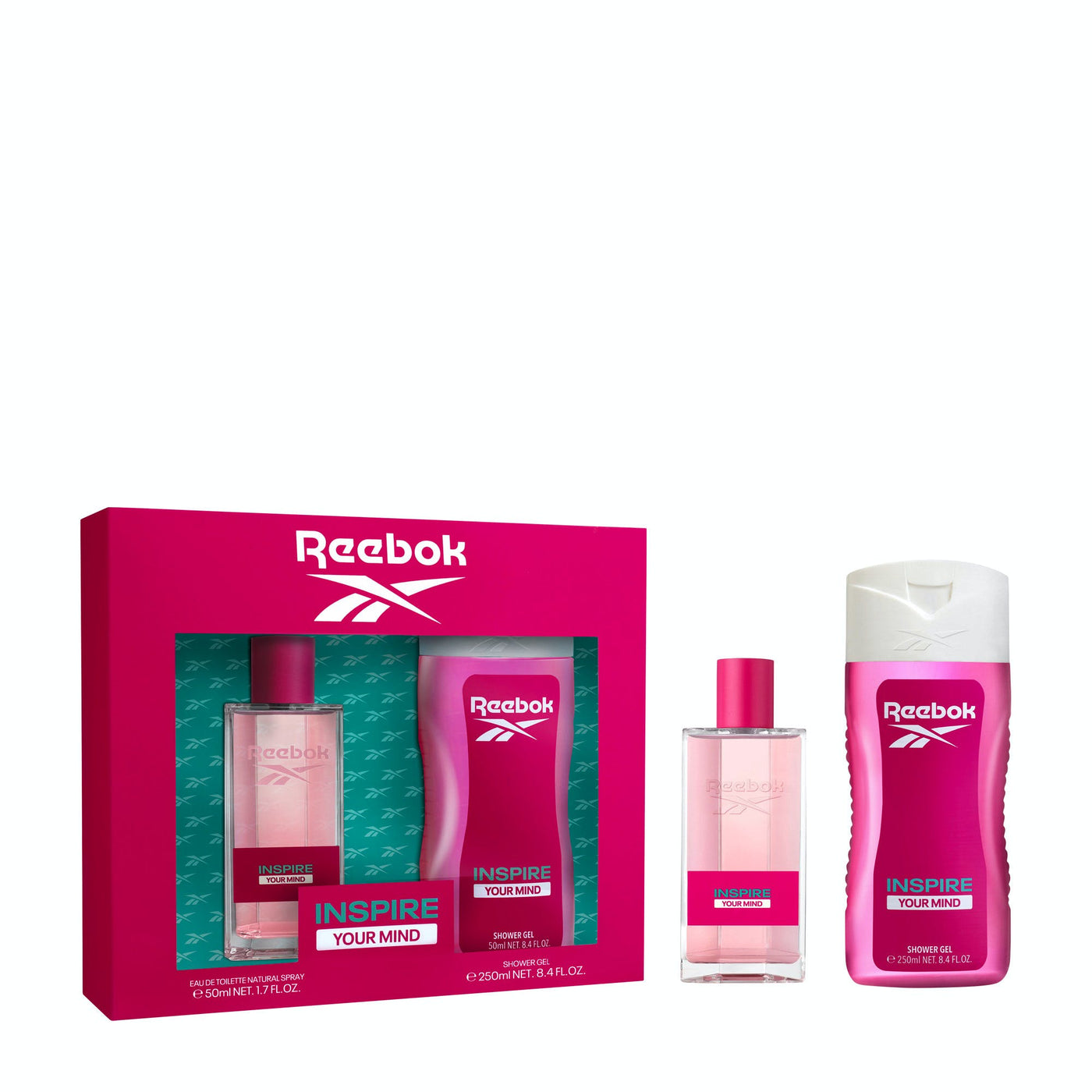 Reebok Inspire Your Mind 2Pcs W (50ml EDT+ 250ml Hair & Body Shower Gel) Set