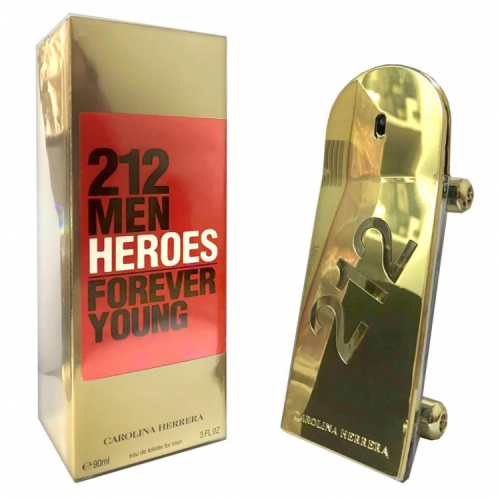 212 Men Heroes Forever Young Gold By Carolina Hererra90mlEau De Toilette 