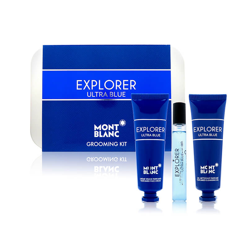 Mont Blanc Explorer Ultra Blue 3Pc Kit (7.5 Edp+30ml fc+ 30ml gel )