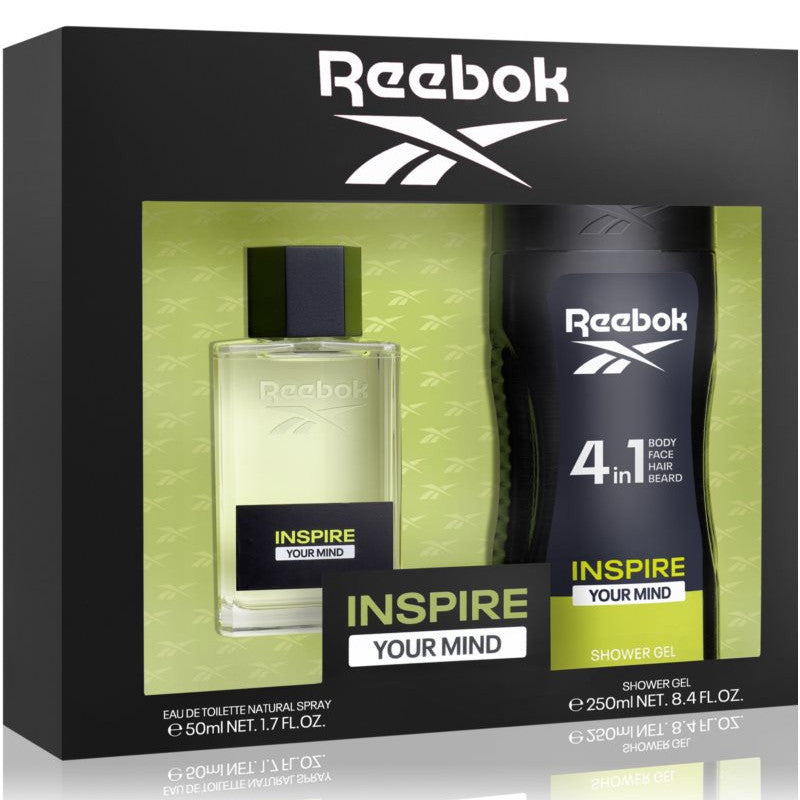 Reebok Inspire Your Mind 2Pcs M (50ml EDT+ 250ml Hair & Body Shower Gel) Set