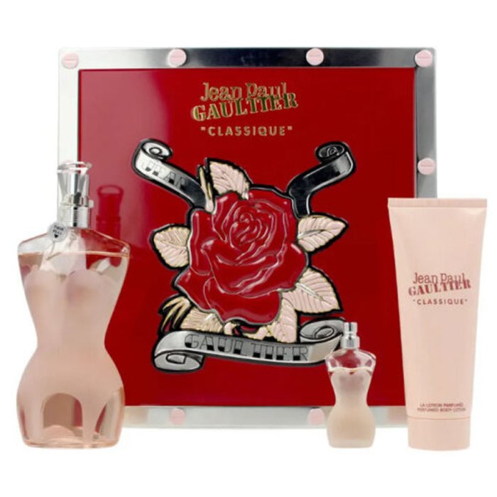 Jean Paul Gaultier Classique For Women Set Eau De Toilette 100Ml + Eau De Toilette 6Ml + Bl 75Ml