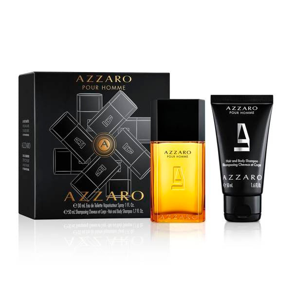 Azzaro Pour Homme For Men Set Eau De Toilette 30Ml + Hair & Body Shampoo 50Ml