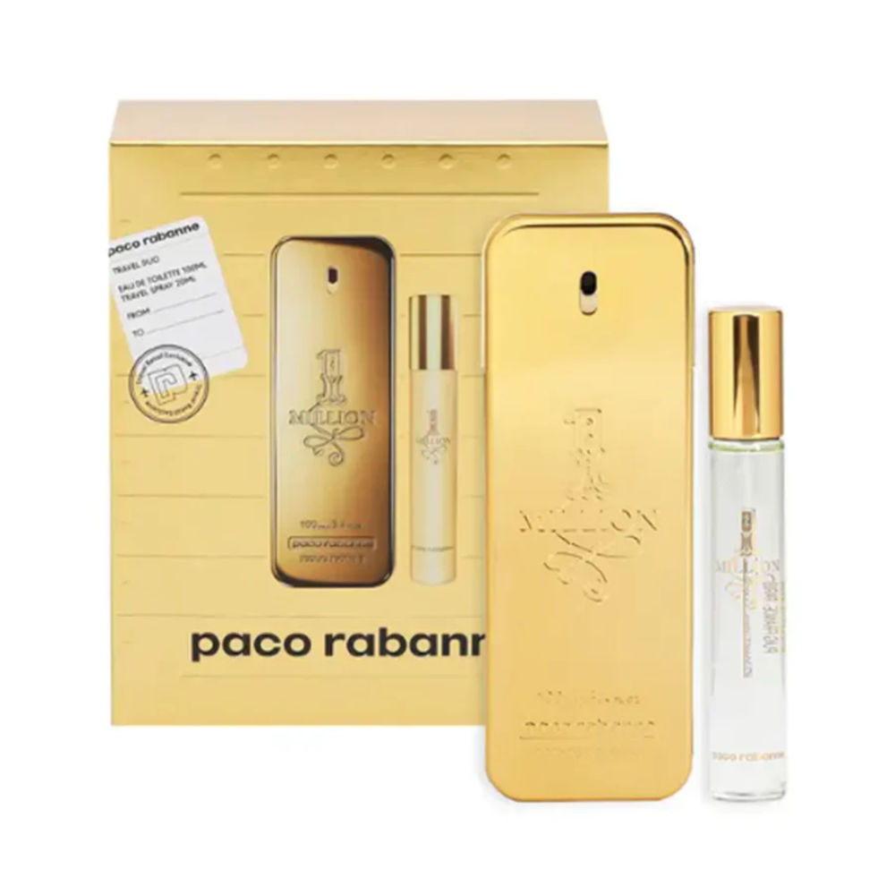 Paco Rabanne 1 Million For Men Eau De Toilette 100Ml + Eau De Toilette 20Ml Travel Set