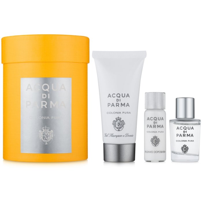 Acqua Di Parma Colonia Pura For Men And Women Mini Set Eau De Cologne 5Ml + Hair & Sg 20Ml + Asb 5Ml