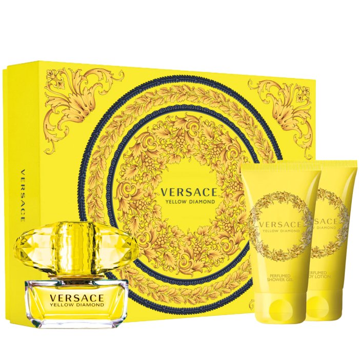 Versace Yellow Diamond For Women Set Eau De Toilette 50Ml + Sg 50Ml + Bl 50Ml