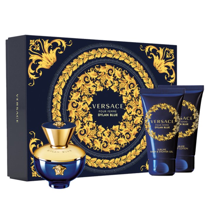 Versace Pour Femme Dylan Blue For Women Set Eau De Parfum 50Ml + Sg 50Ml + Bl 50Ml