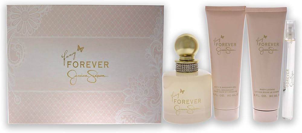 Jessica Simpson Fancy Forever For Women Set Eau De Parfum 100Ml + Eau De Parfum 10Ml + Bl 90Ml + Bath & Sg 90Ml